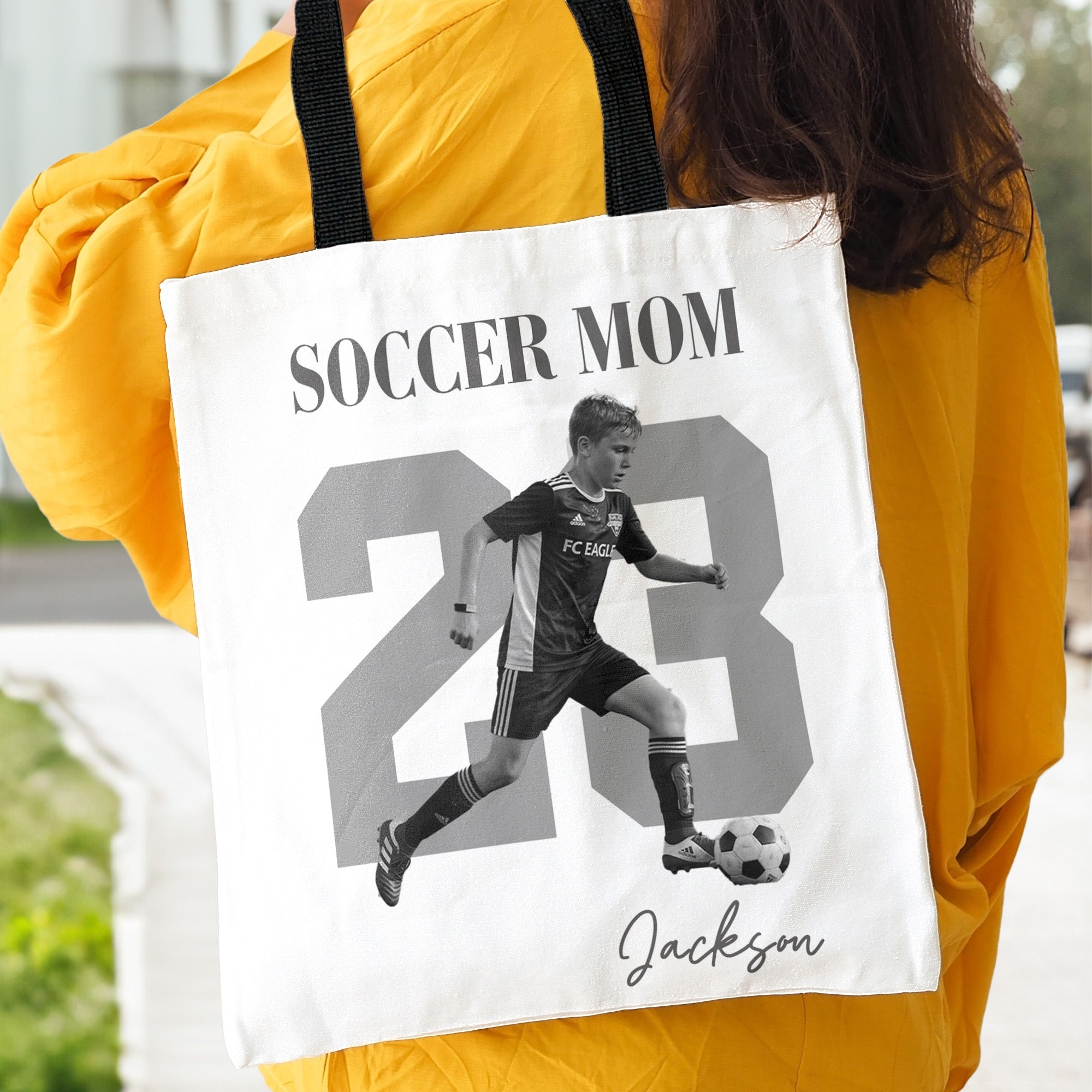 Sport Mom Vintage Photo - Personalized Tote Bag