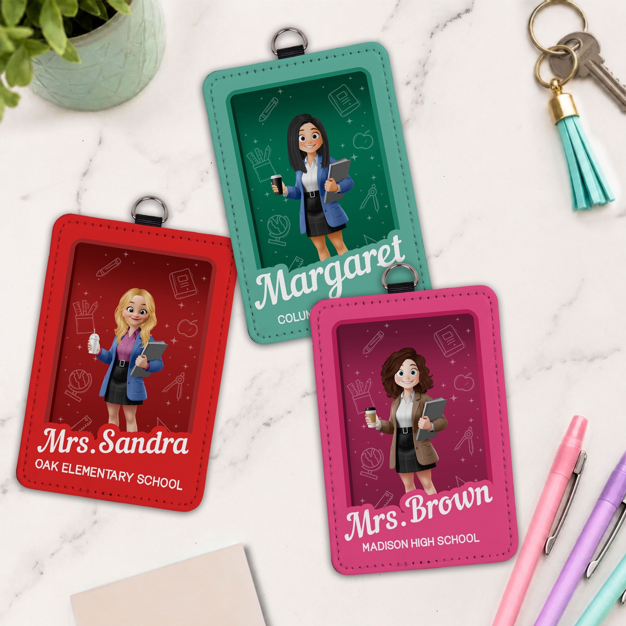 Teacher Toy Box - Personalized Badge Holder