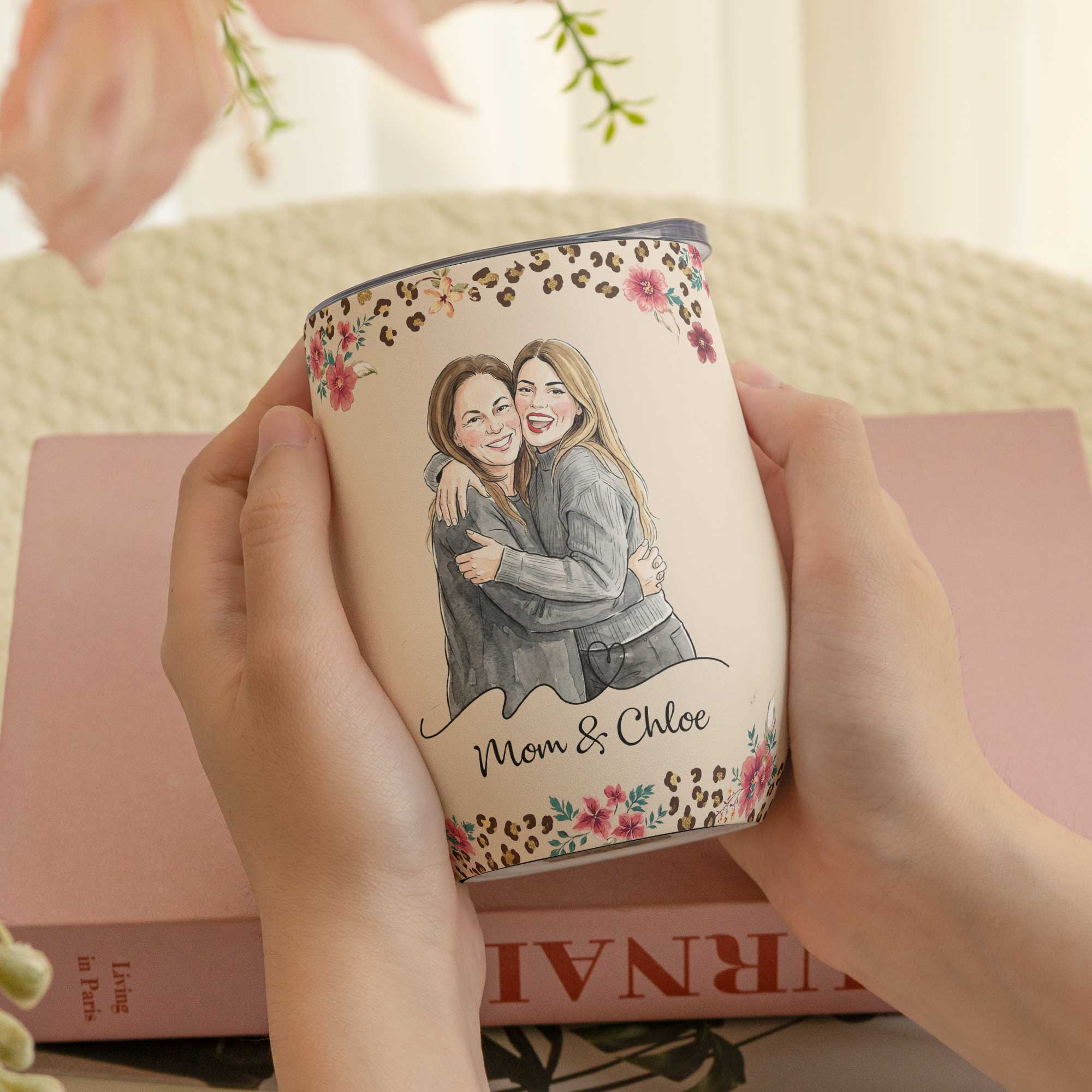 To My Badass Daughter This Is Your Reminder Custom Photo - Personalized Wine Tumbler