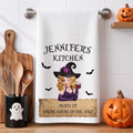 Wickedly Delicious Witch Kitchen Stirring Up Some Magic - Personalized Kitchen Towel