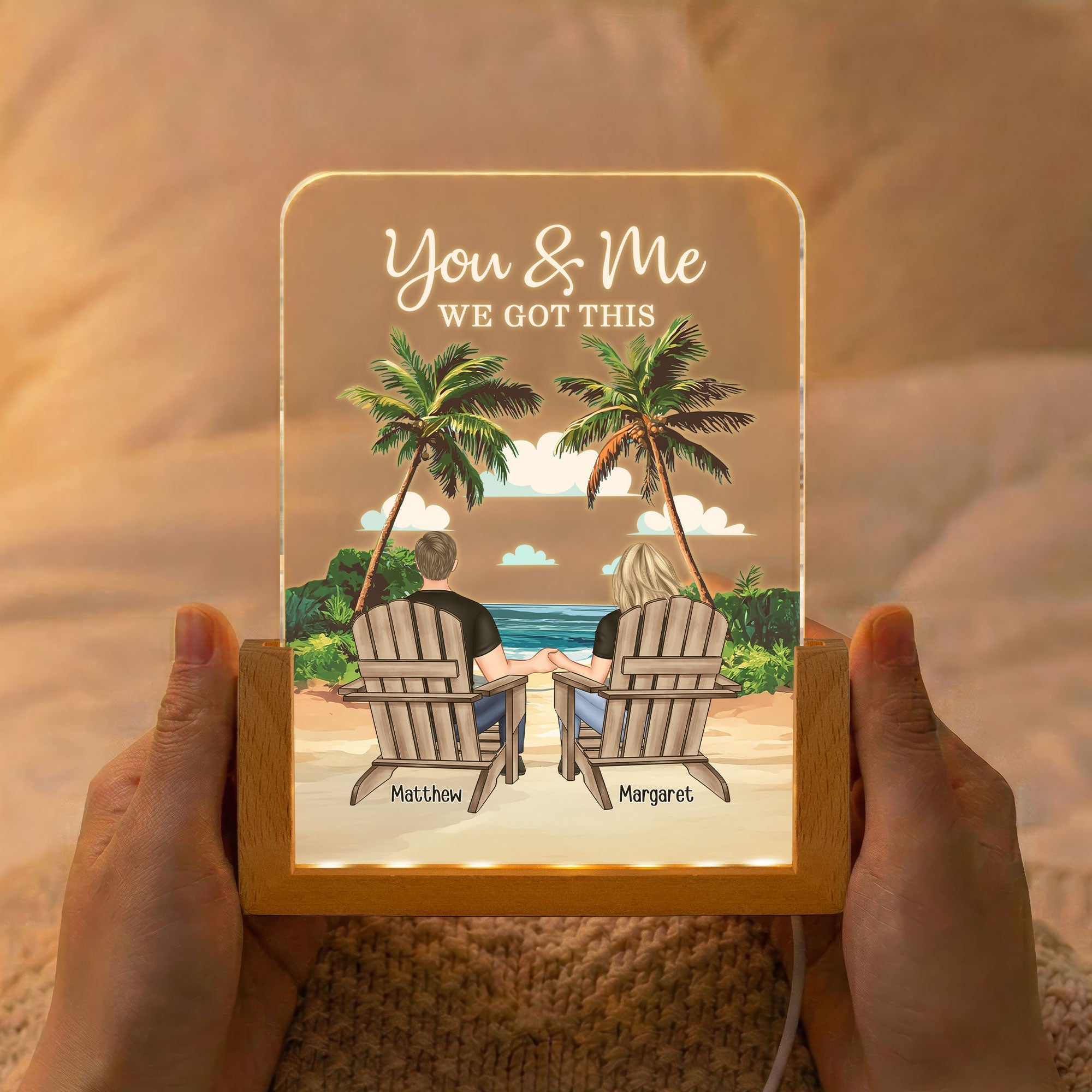 You & Me We Got This Anniversary Gift For Wife, Girlfriend - Personalized Night Light