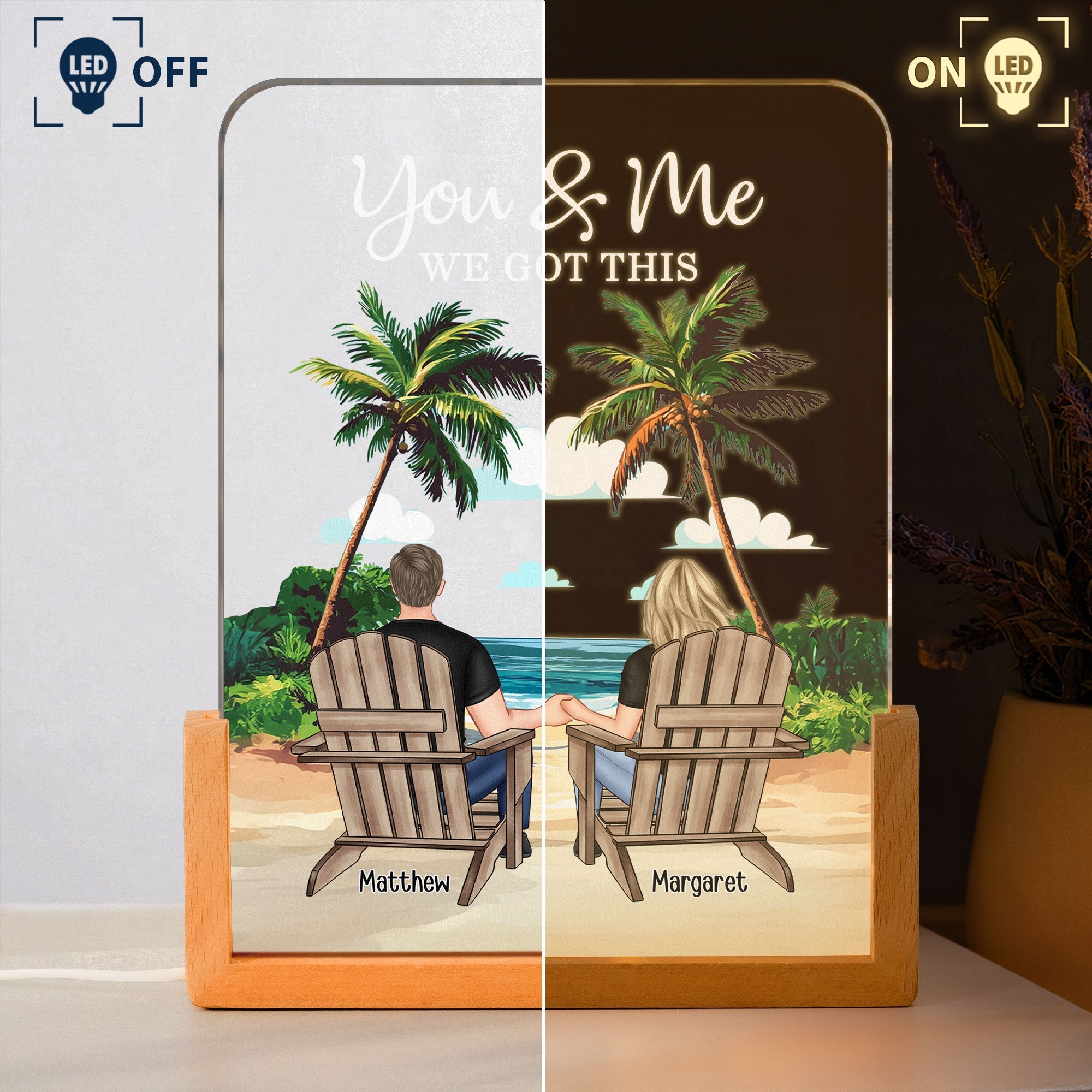 You & Me We Got This Anniversary Gift For Wife, Girlfriend - Personalized Night Light