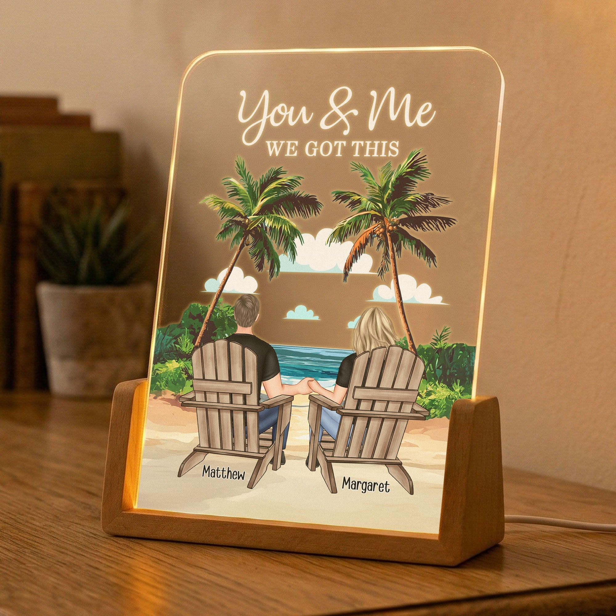 You & Me We Got This Anniversary Gift For Wife, Girlfriend - Personalized Night Light
