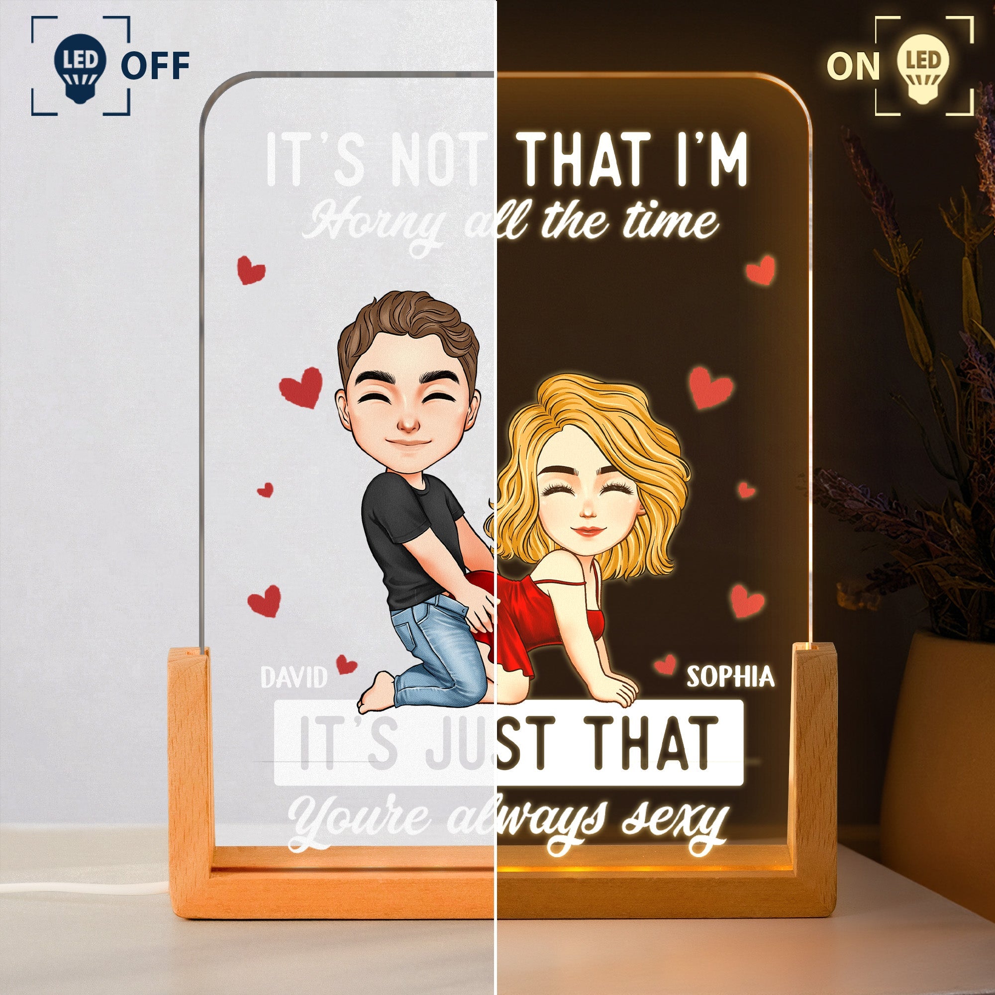 You're Always Sexy Anniversary Gift For Wife, Girlfriend - Personalized Night Light