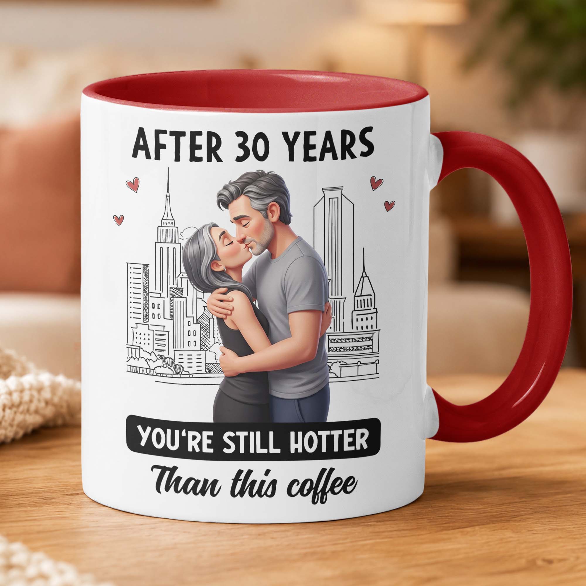 You're Still Hotter Than This Coffee Custom Photo Into Art Anniversary Couple Gifts - Personalized Mug